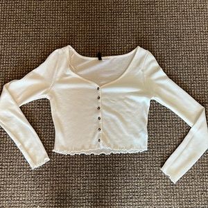 White long sleeved shirt